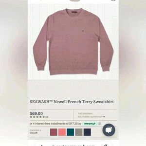 NWT MENS SOUTHERN MARSH TERRY PULLOVER XXL